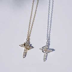 Cross & Crown Necklace – Elegance and Purpose
