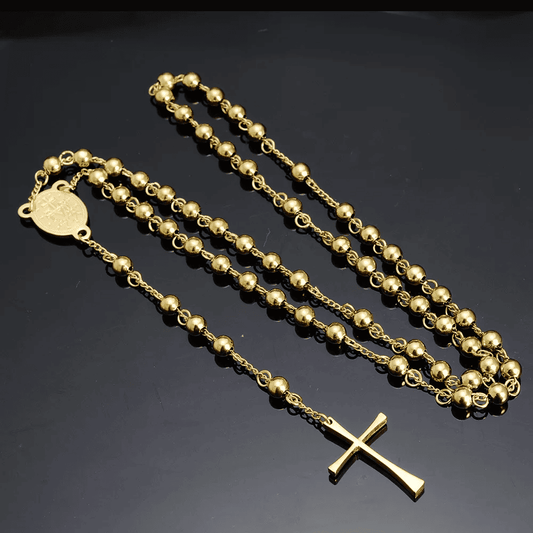 Golden Glitter Rosary