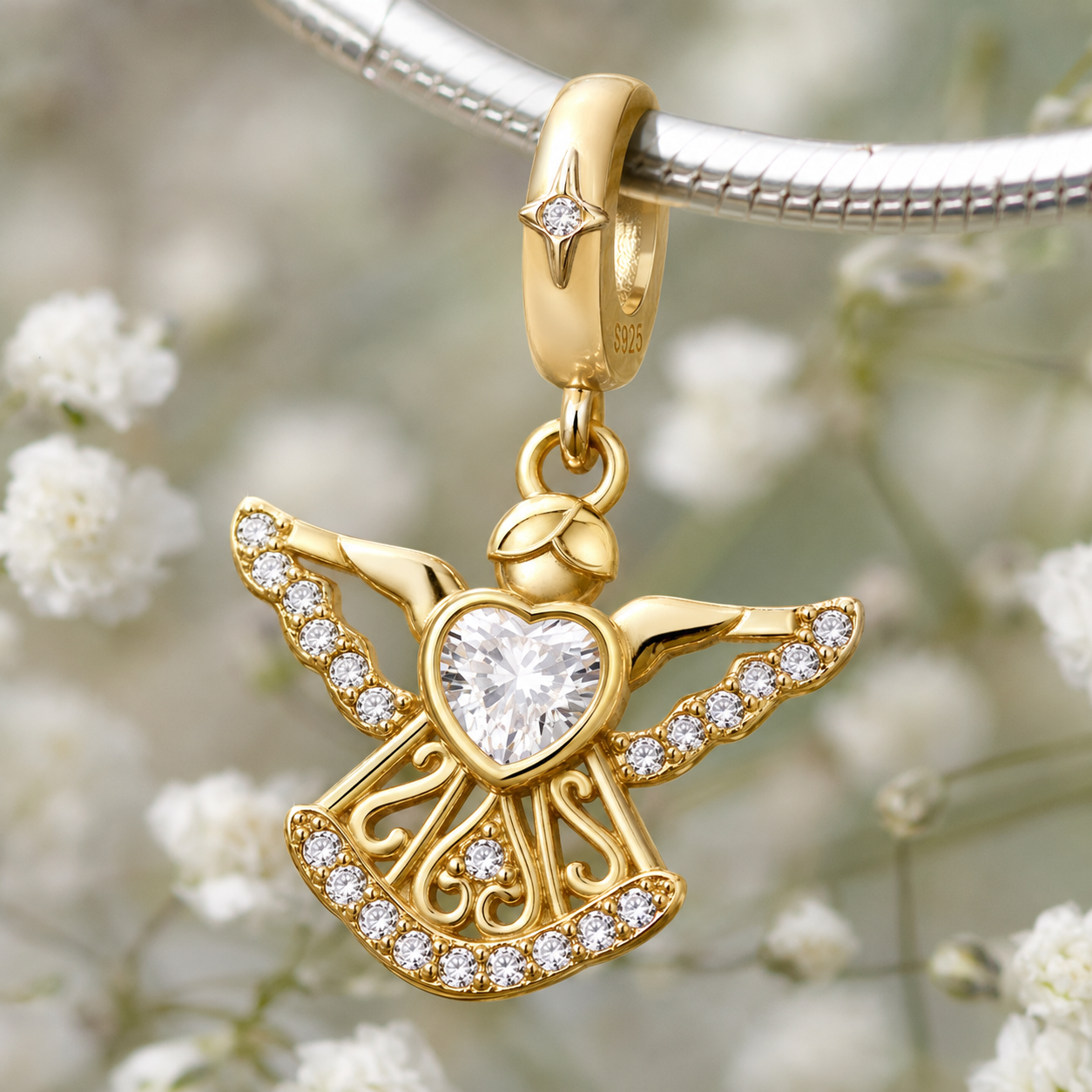 Keeper of the Heart Charm 18k Gold Plated