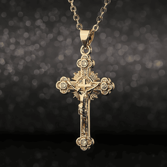 Radiant Cross Necklace