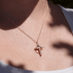 Cross & Crown Necklace – Elegance and Purpose