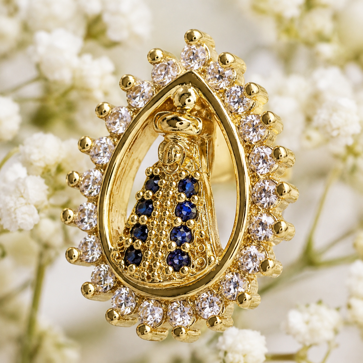 Virgin Mary Teardrop Earrings