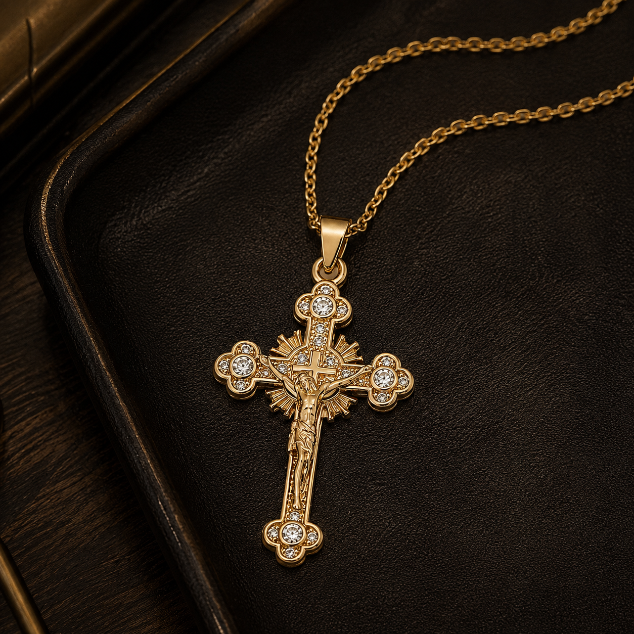 Radiant Cross Necklace