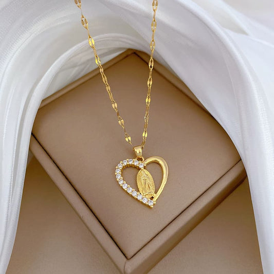 Guadalupe Heart Necklace