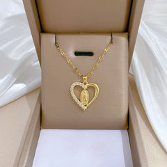 Guadalupe Heart Necklace