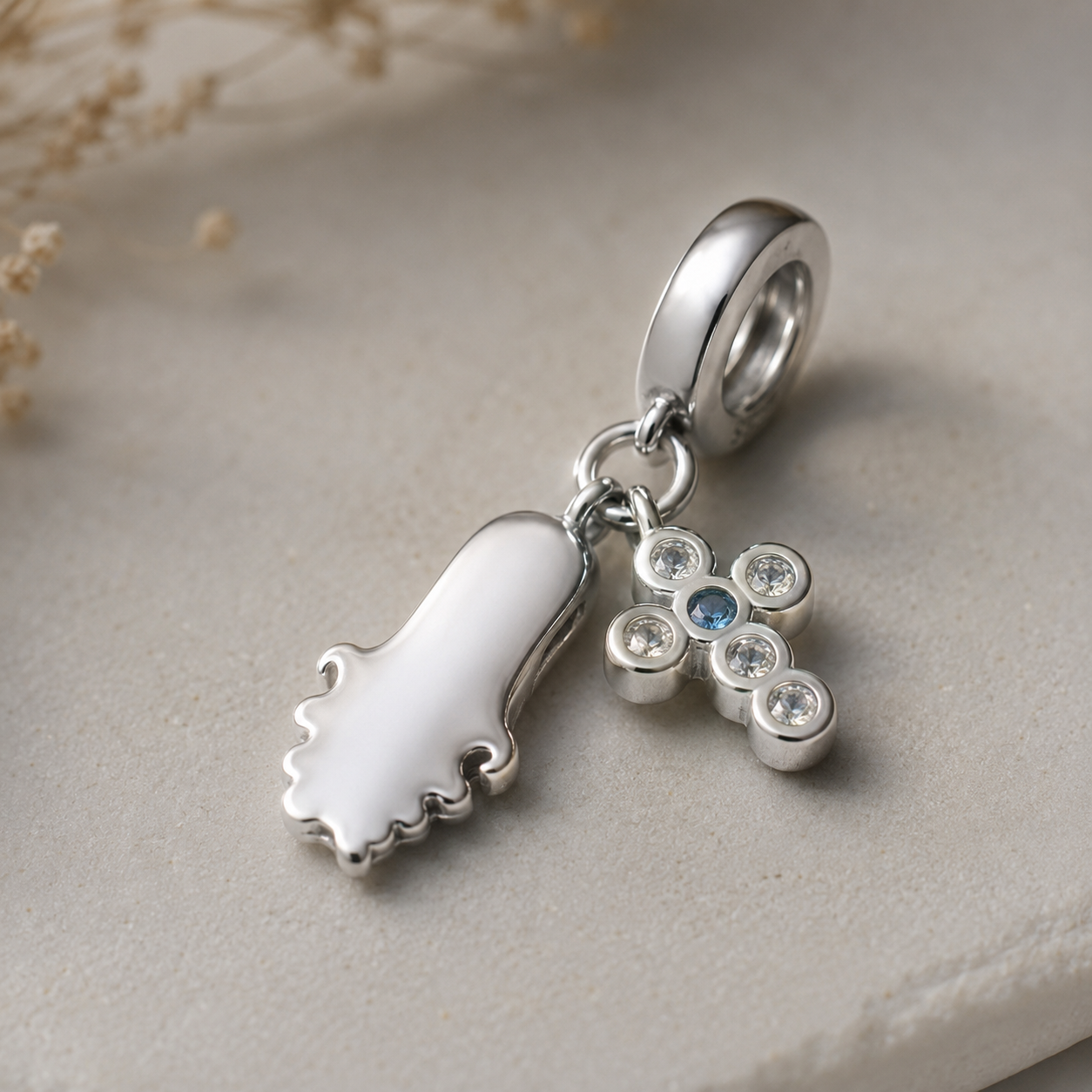 Our Lady of Graces Charm — 925 Silver
