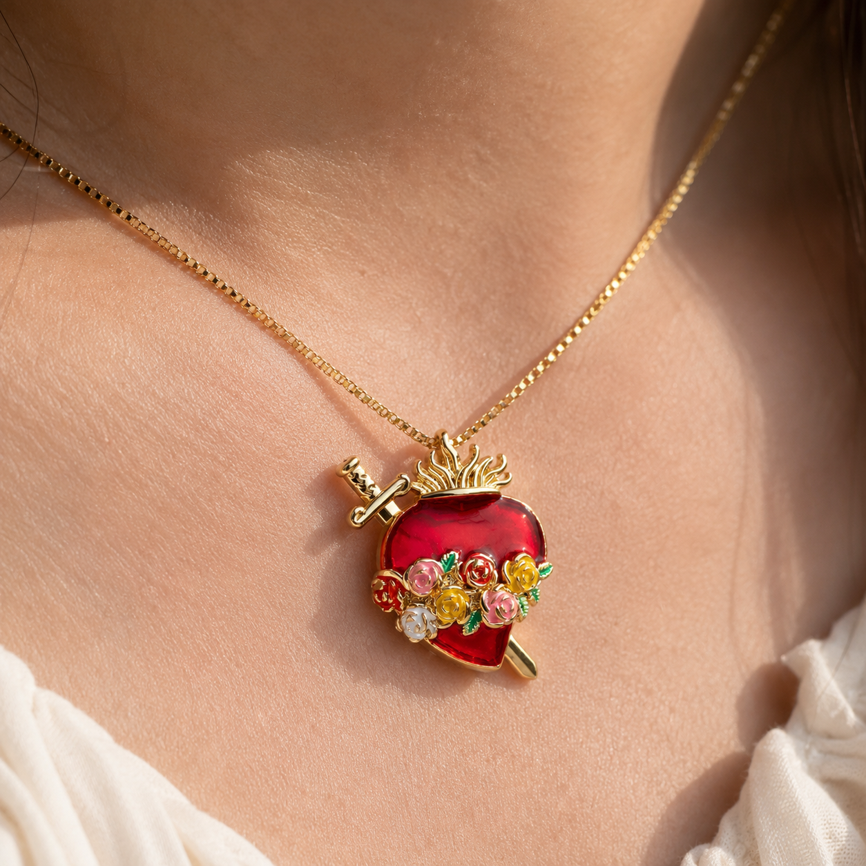 Heart of Mary Necklace