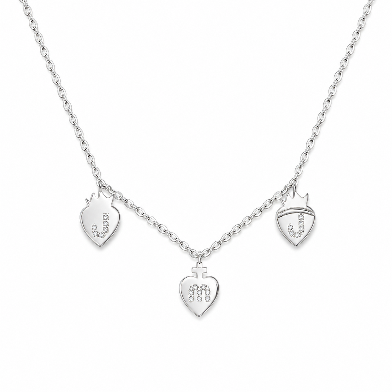 Three Hearts JMJ Necklace