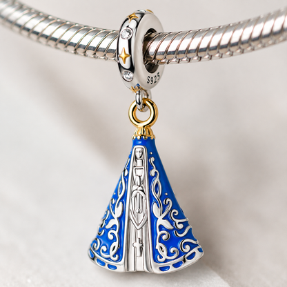 Star-Mantled Mother Charm 925 Silver