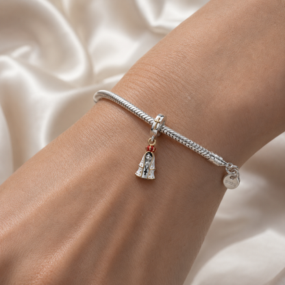 Our Lady of Fatima Messenger of Peace Charm — 925 Silver