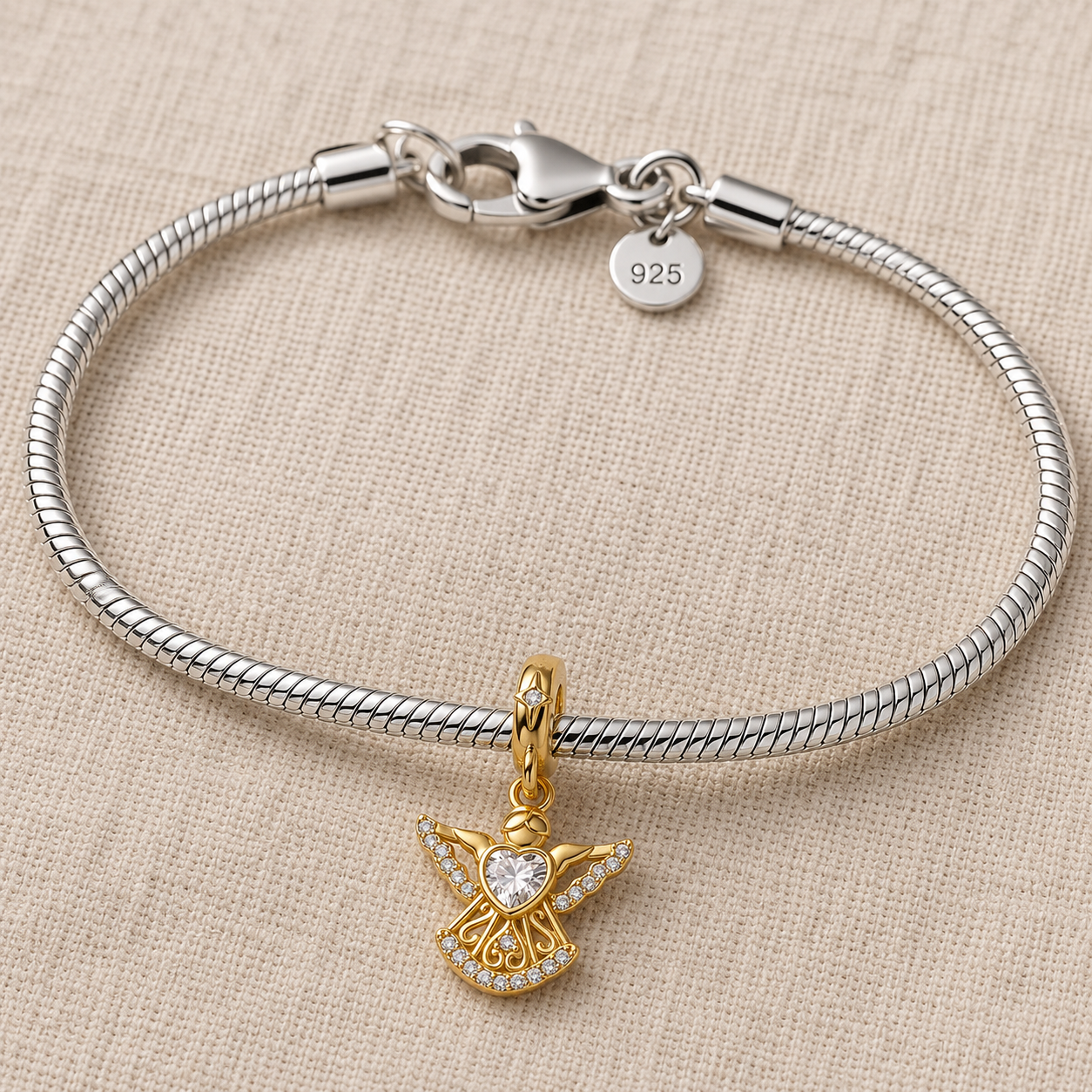 Keeper of the Heart Charm 18k Gold Plated