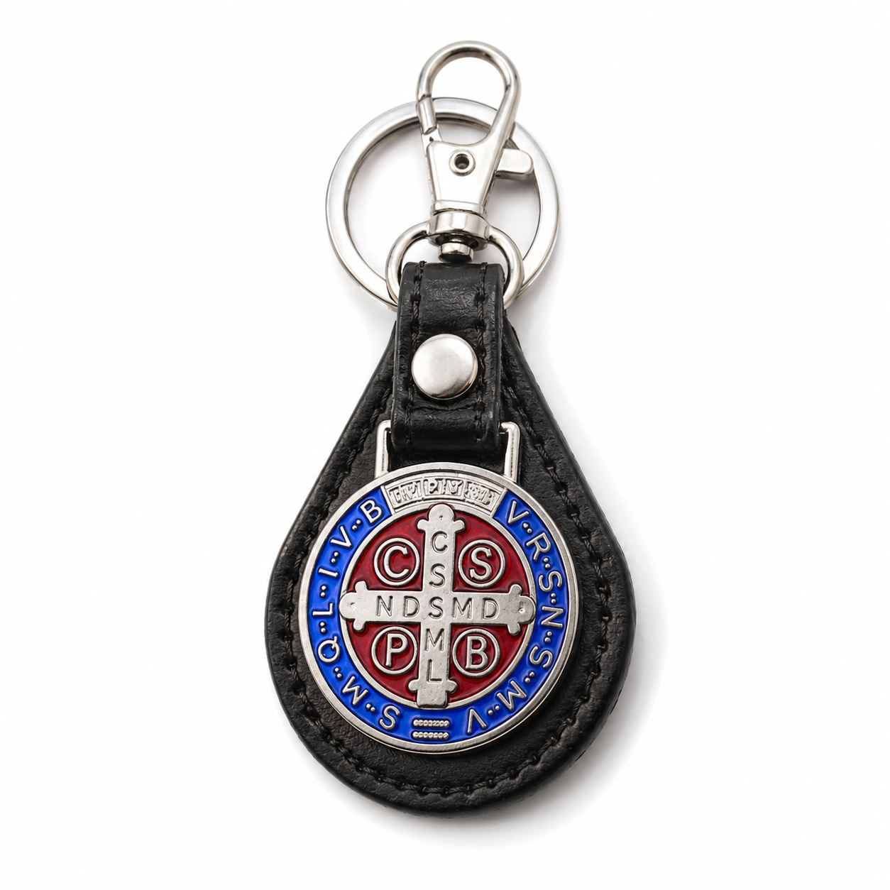 Guardian of the Road Saint Benedict Keychain