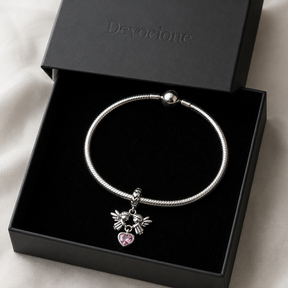 Meeting of Angels Charm 925 Silver