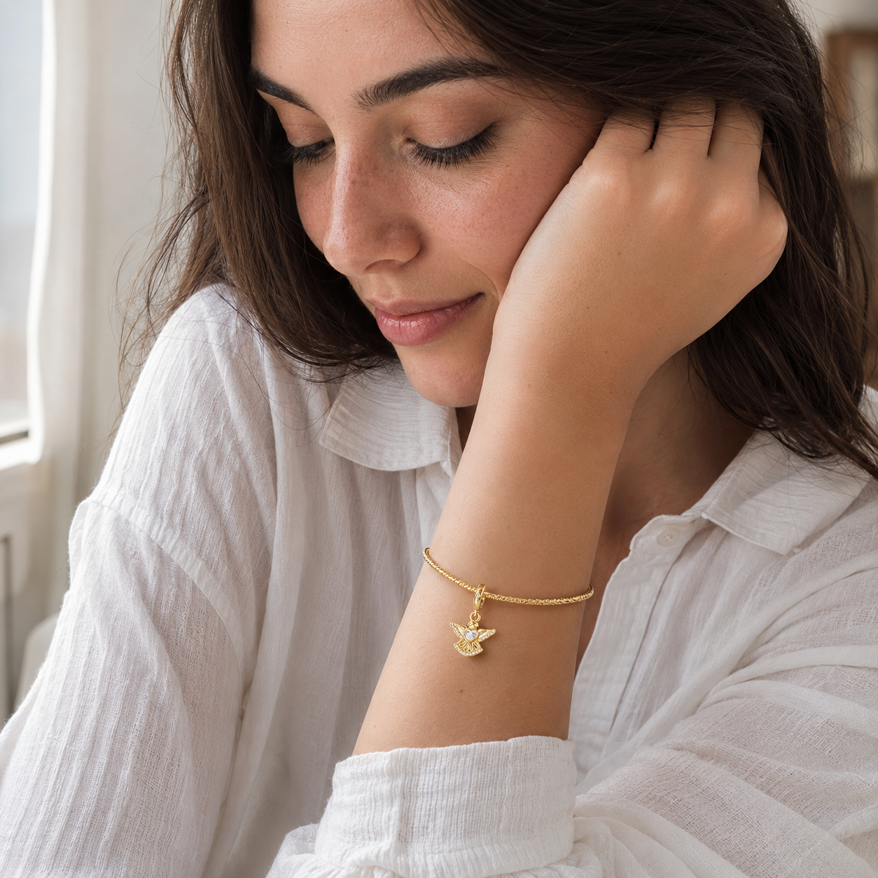 Keeper of the Heart Charm 18k Gold Plated