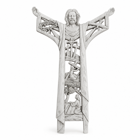 Risen Christ Wall Sculpture — Symbol of Victory and Eternal Life