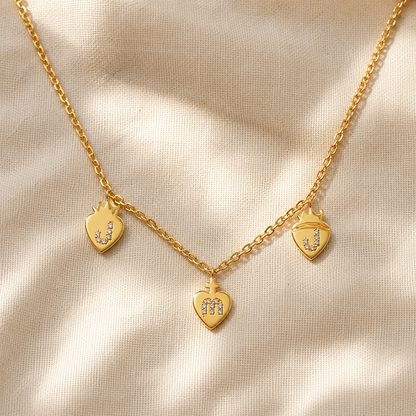 Three Hearts JMJ Necklace