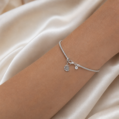 Our Lady of the Crescent Moon Charm 925 Silver