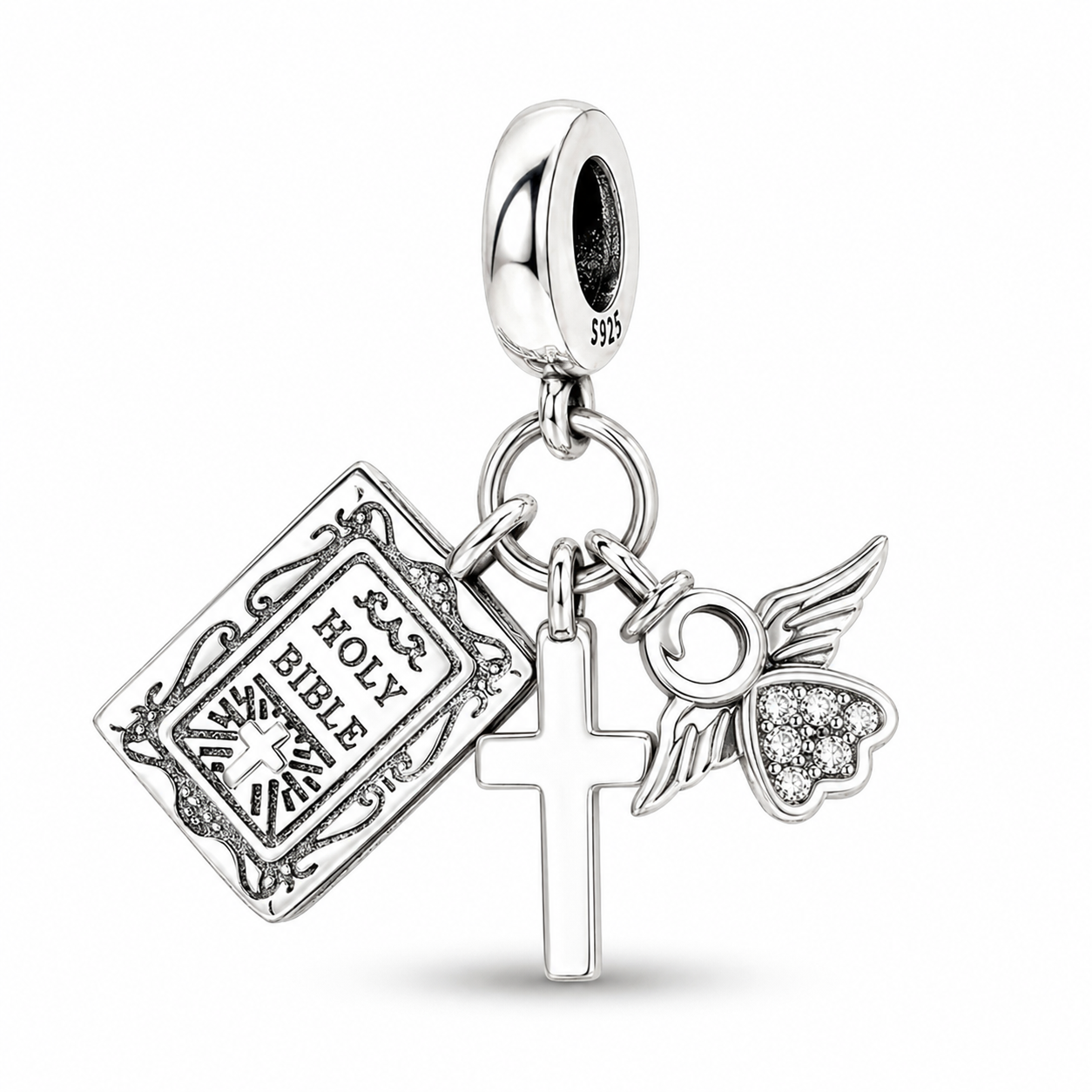 Holy Bible Charm 925 Silver