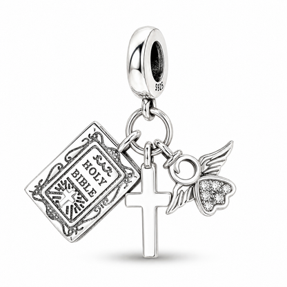 Holy Bible Charm 925 Silver