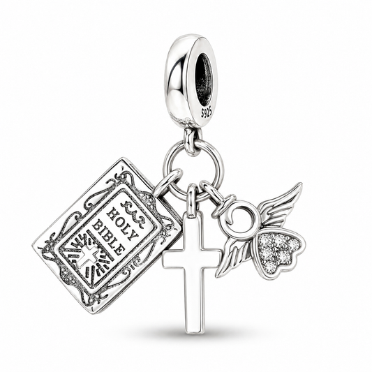 Holy Bible Charm 925 Silver