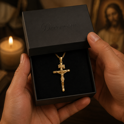 Honor and Faith Crucifix Necklace