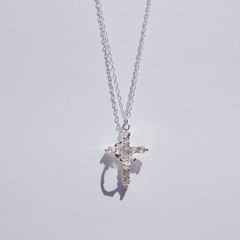 Cross & Crown Necklace – Elegance and Purpose