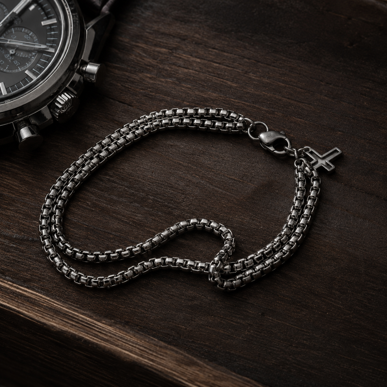 Iron Faith Cross Bracelet