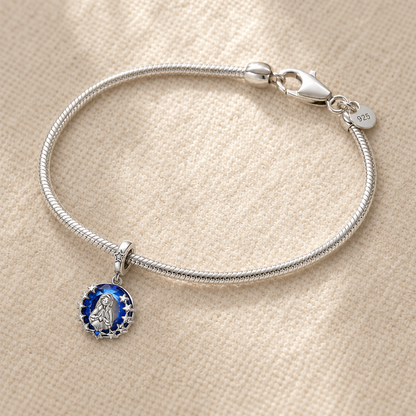 Our Lady of the Celestial Circle Charm 925 Silver