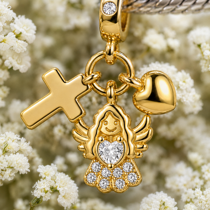 Angel of the Promise Charm 18k Gold Plated