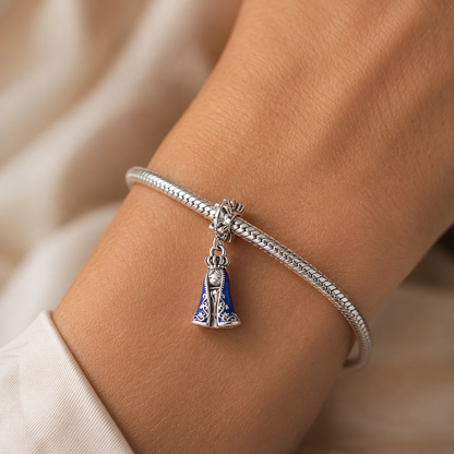 Queen of the Sapphire Mantle Charm — 925 Silver