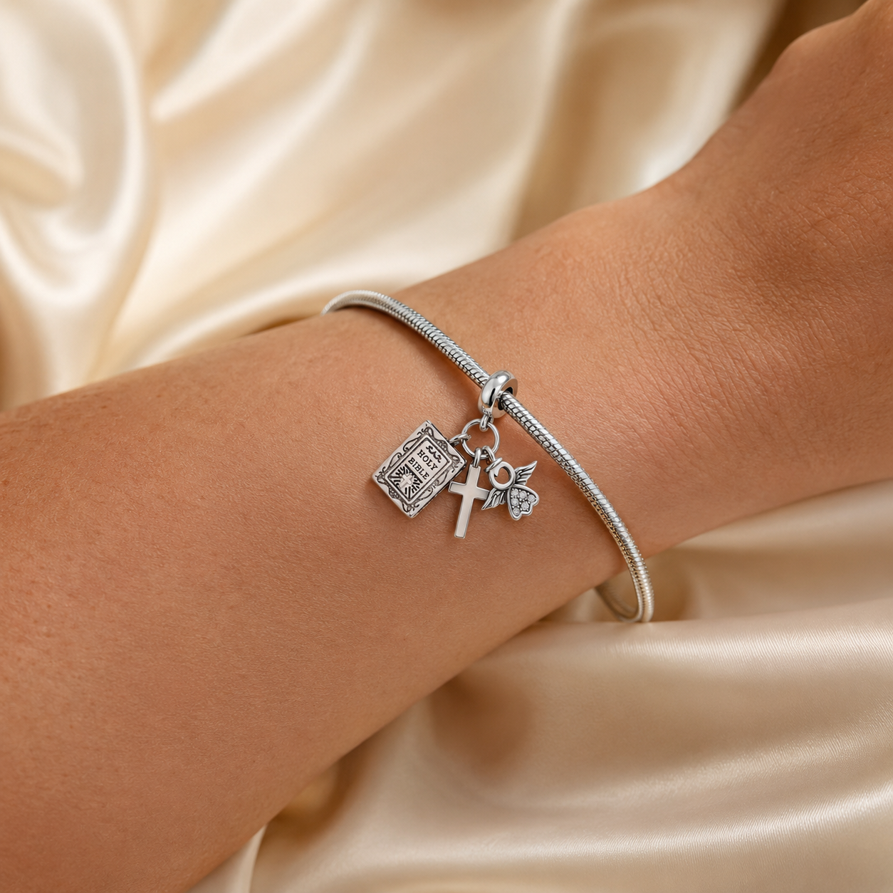 Holy Bible Charm 925 Silver