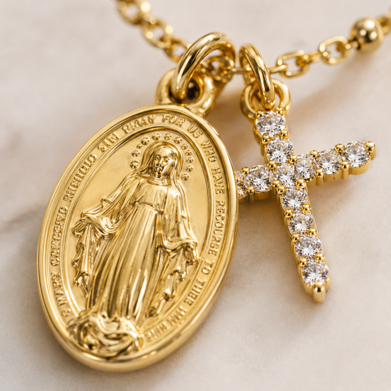 Sign of Mary Necklace