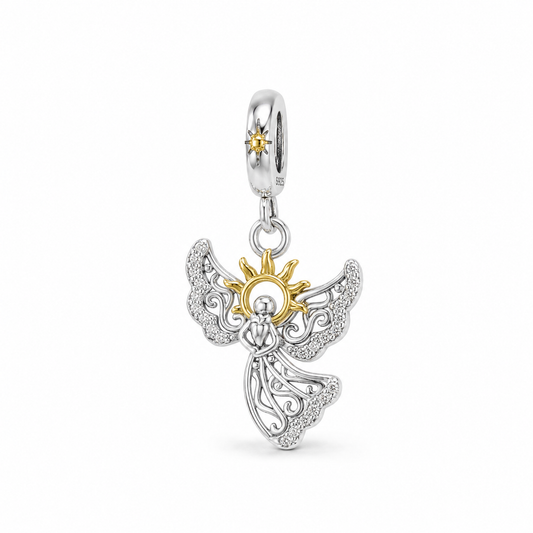 Angel of the Sun Charm 925 Silver