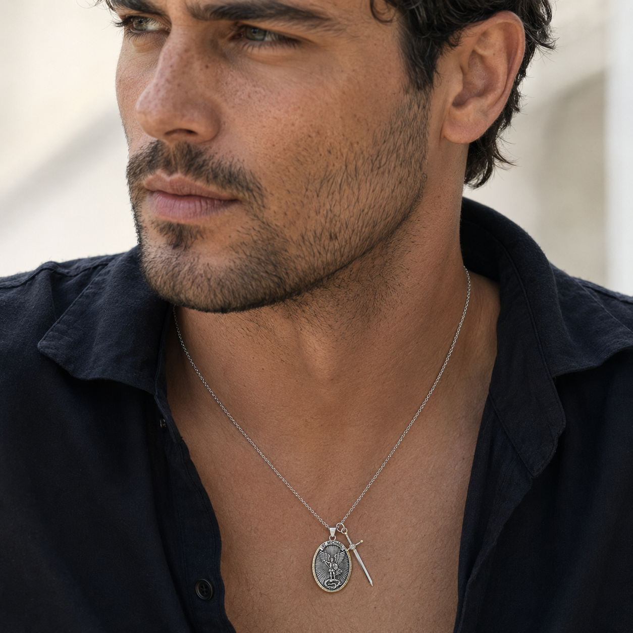Saint Michael the Archangel Necklace — Heavenly Protector