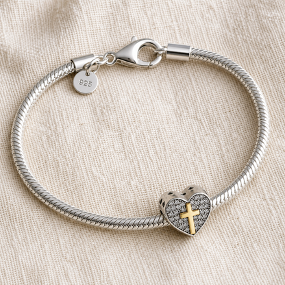 Consecrated Heart Charm 925 Silver