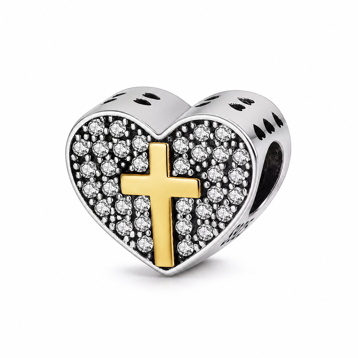 Consecrated Heart Charm 925 Silver