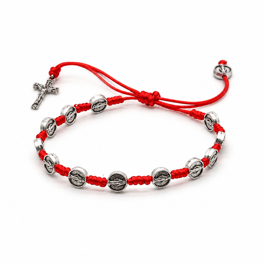 Scarlet Protection Saint Benedict Bracelet