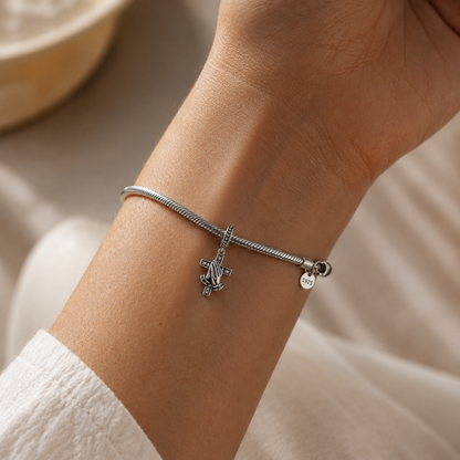Praying Hands Charm 925 Silver