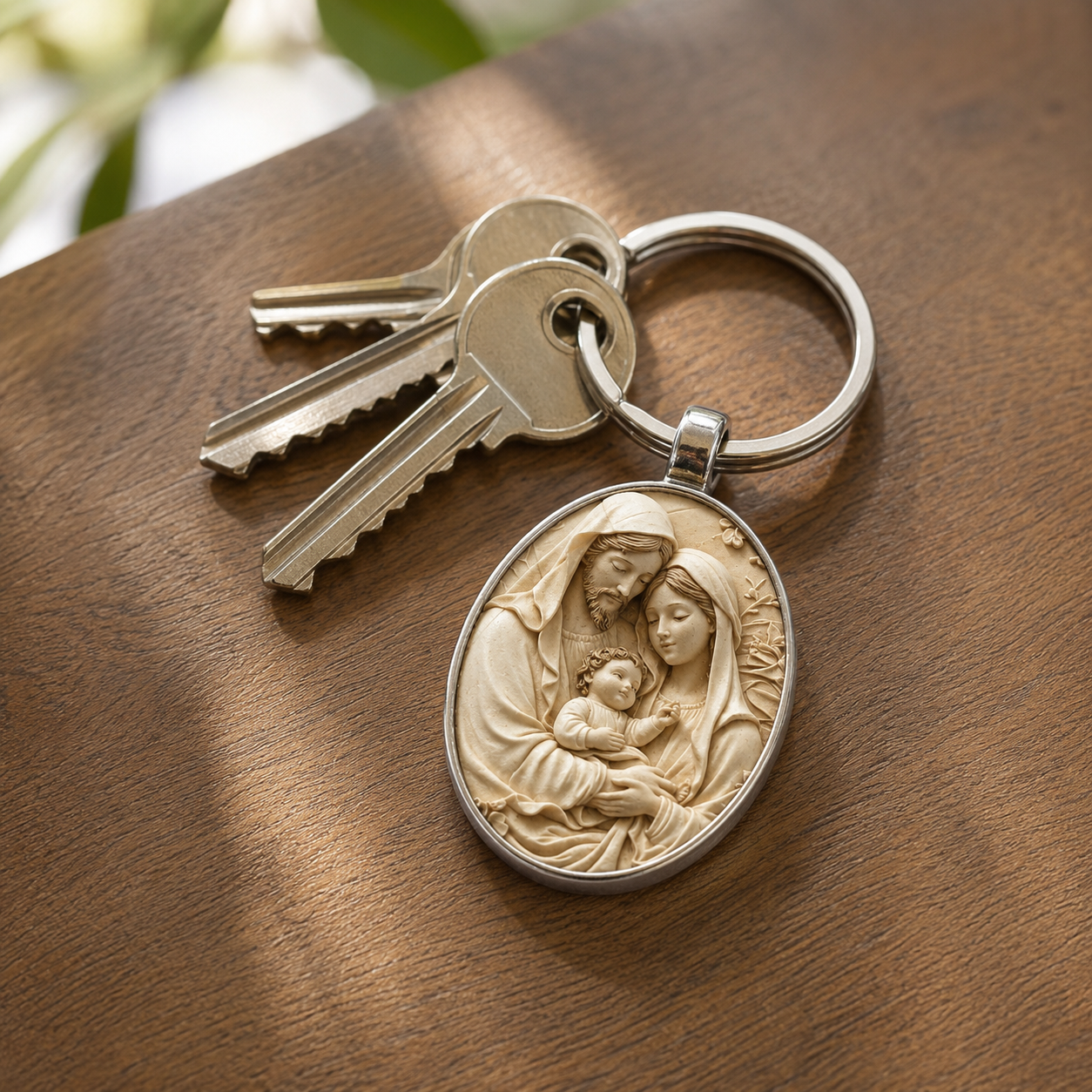 Divine Family Keychain