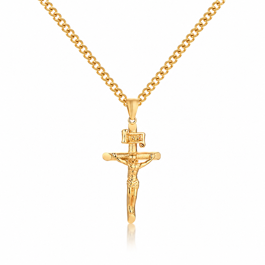 Honor and Faith Crucifix Necklace