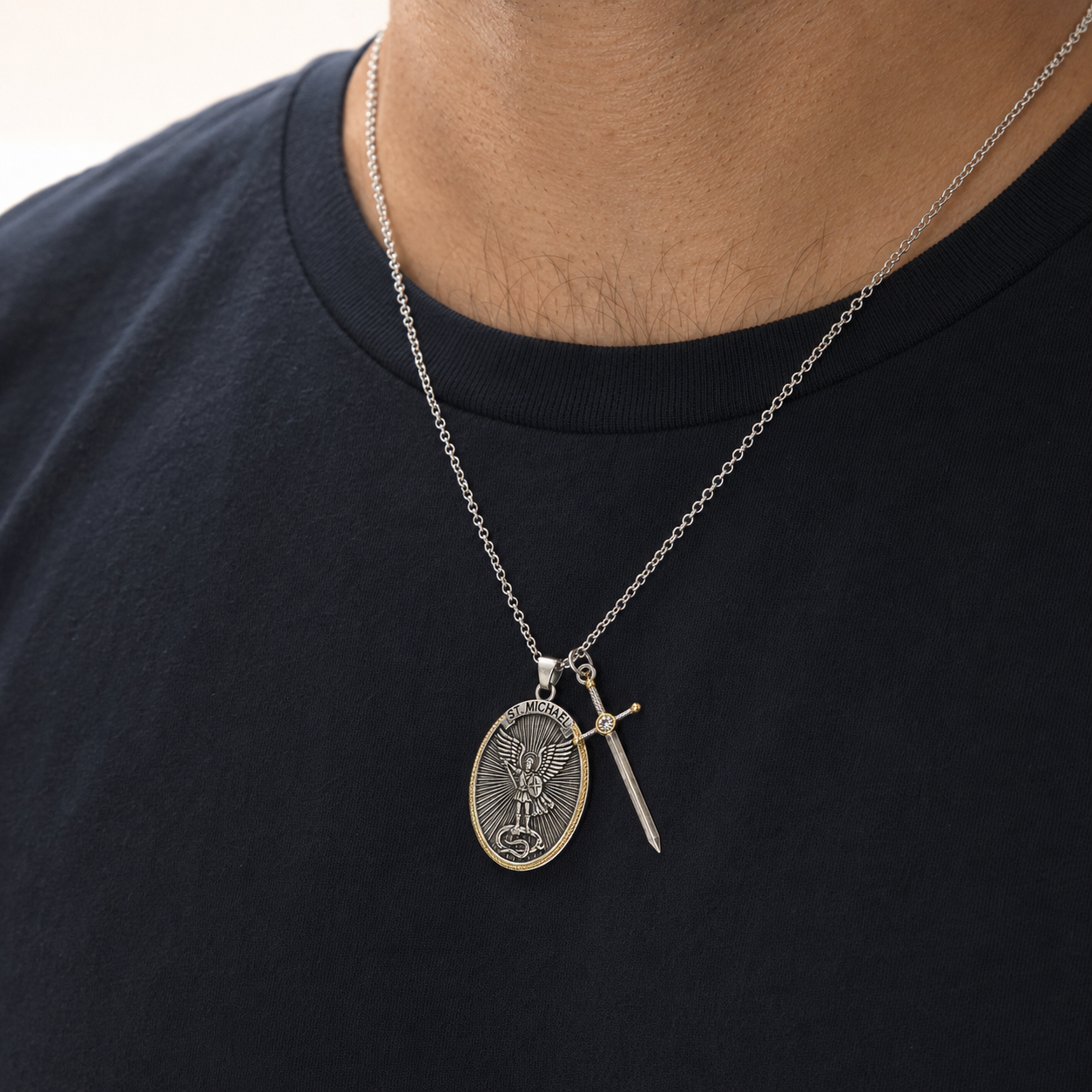 Saint Michael the Archangel Necklace — Heavenly Protector