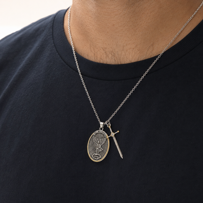Saint Michael the Archangel Necklace — Heavenly Protector