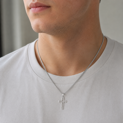 Minimalist Faith Cross Necklace