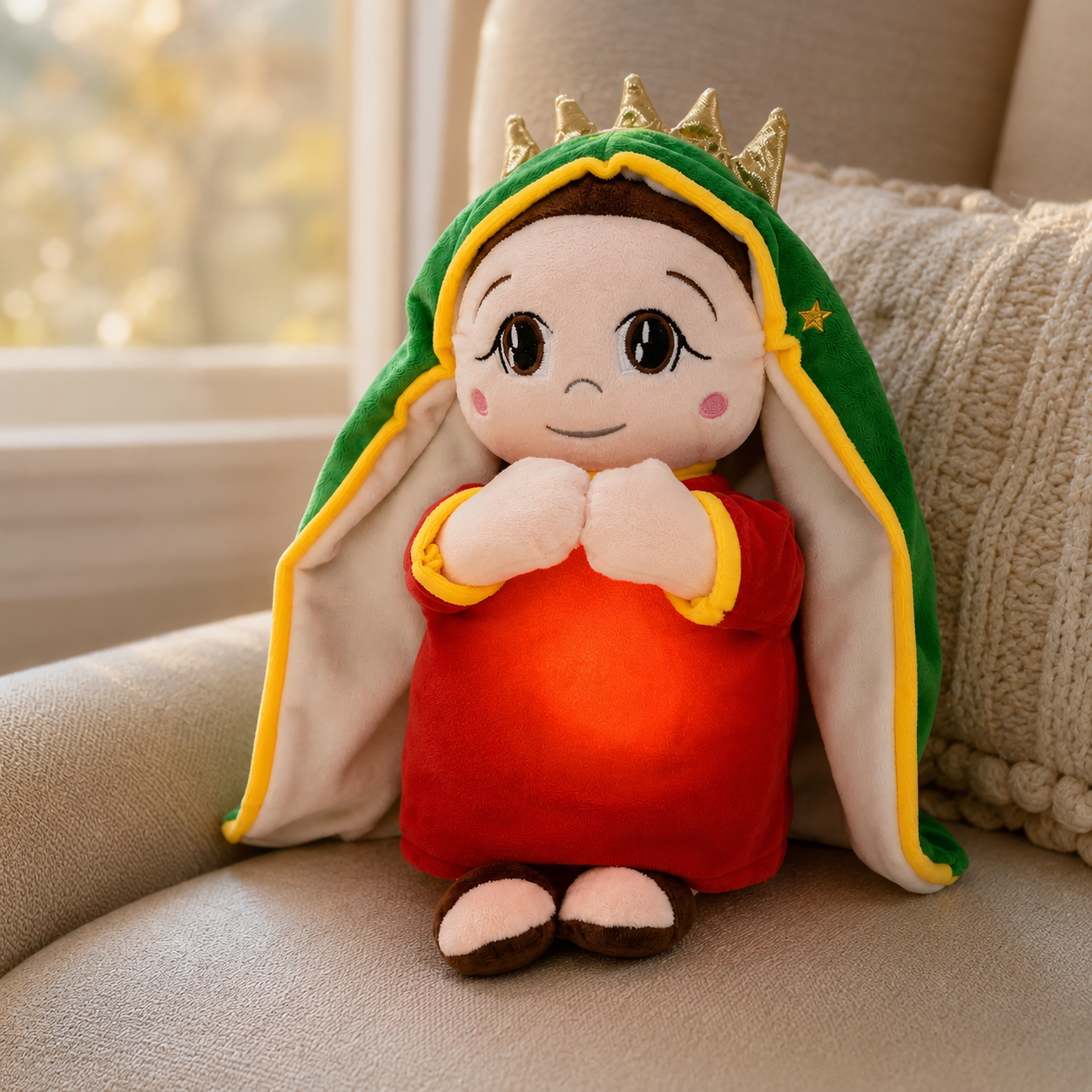 Our Lady of Guadalupe Plush with Night Light