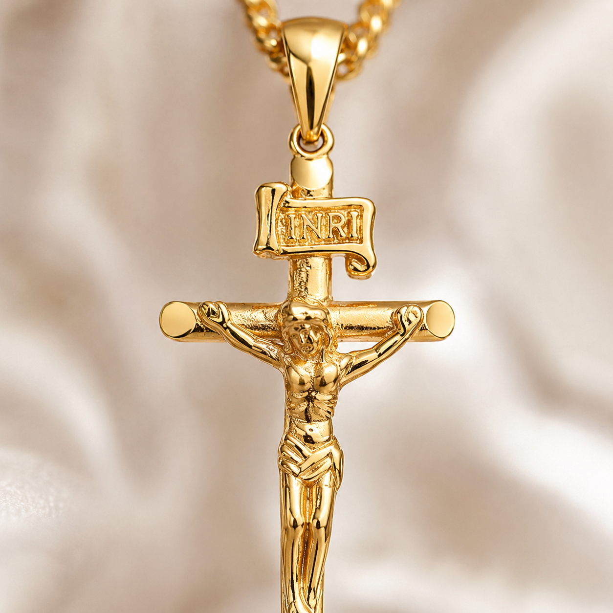 Honor and Faith Crucifix Necklace