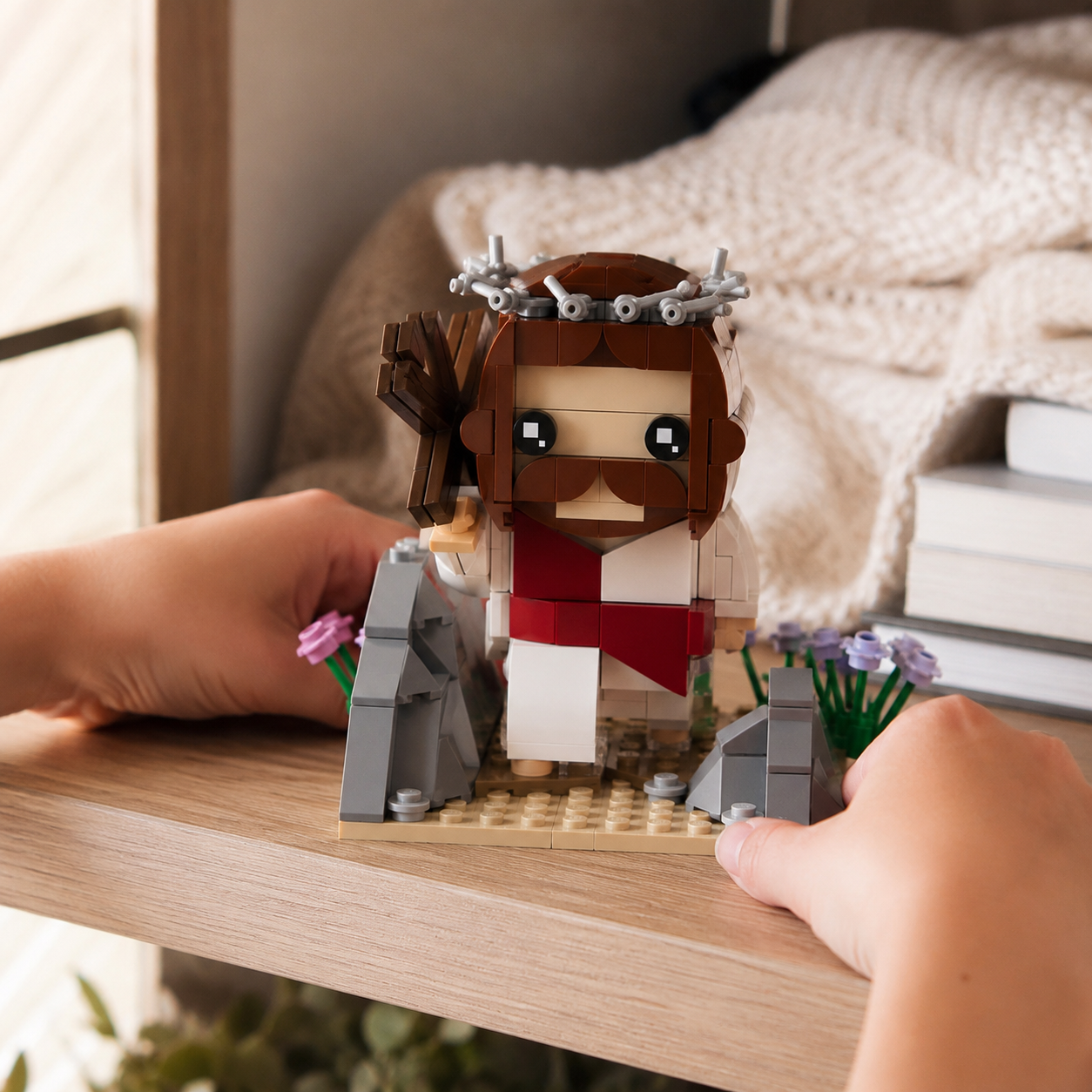 Jesus with the Crown of Thorns Building Blocks
