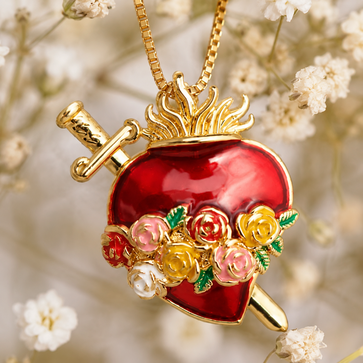 Heart of Mary Necklace
