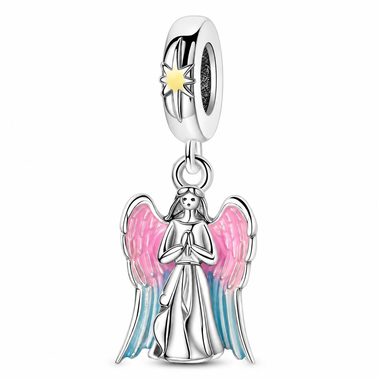 Angel of Intercession Charm 925 Silver