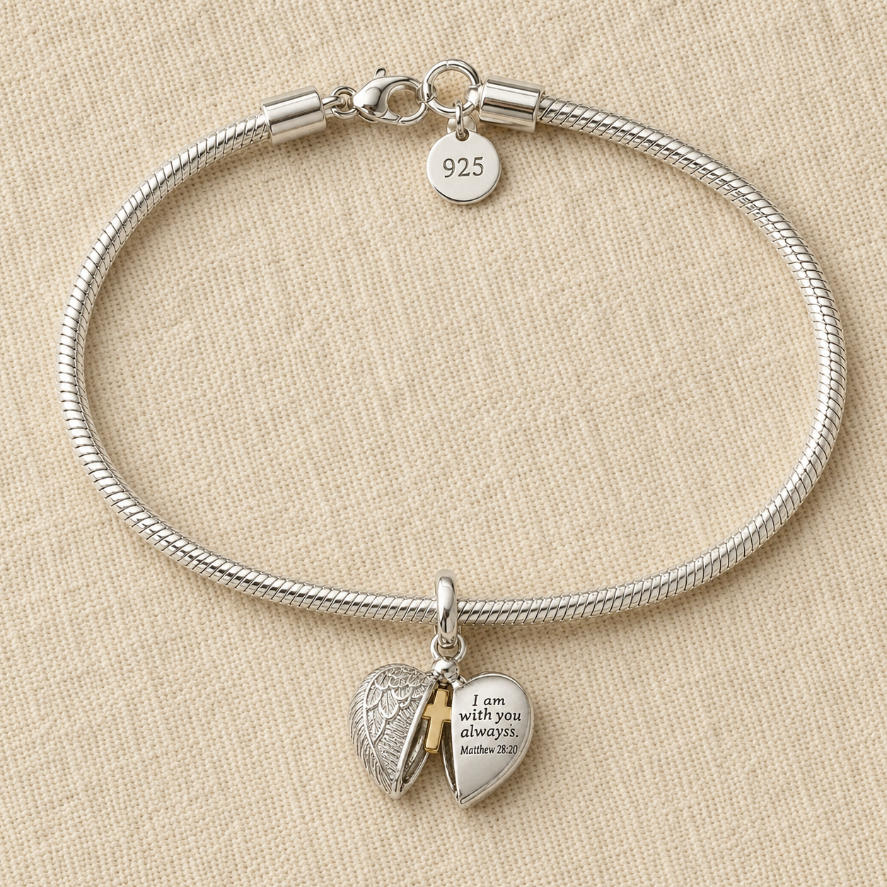 Promise of Matthew Locket Charm 925 Silver