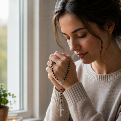 Vintage Pearls of Faith Rosary